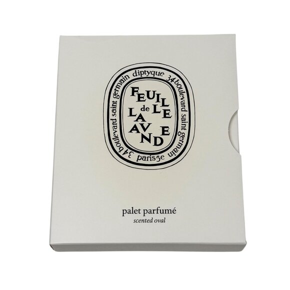 New Diptyque Feuille de Lavande Scented Oval Home Fragrance Set Of 2 - Picture 2 of 5